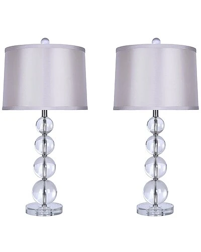 Lumisource Set Of 2 Olaf 27in Crystal Table Lamps Home 3 Lumisource Set Of 2 Olaf 27in Crystal Table Lamps Home