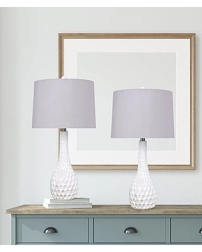 Lumisource Set Of 2 Teardrop Hive 27in Poly Table Lamps Home 4 Lumisource Set Of 2 Teardrop Hive 27in Poly Table Lamps Home - Image 2