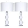 Lumisource Set Of 2 Cinched Waves 28.75in Glass Table Lamps Home 2 Lumisource Set Of 2 Cinched Waves 28.75in Glass Table Lamps Home -Ruelala 3050405929 RLLD 1