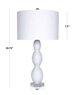 Lumisource Set Of 2 Cinched Waves 28.75in Glass Table Lamps Home 7 Lumisource Set Of 2 Cinched Waves 28.75in Glass Table Lamps Home -Ruelala 3050405929 RLLD 3