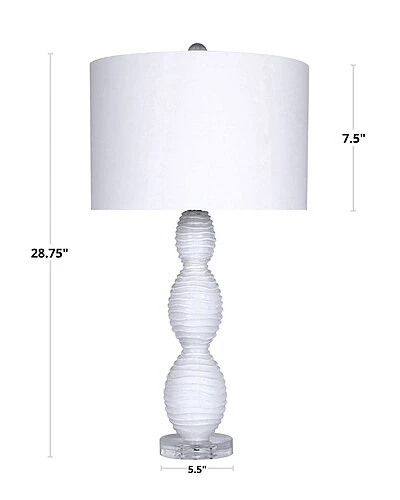 Lumisource Set Of 2 Cinched Waves 28.75in Glass Table Lamps Home 5 Lumisource Set Of 2 Cinched Waves 28.75in Glass Table Lamps Home - Image 3