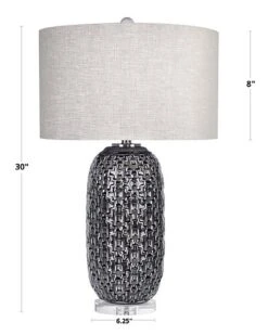 Lumisource Onyx 30in Ceramic Table Lamp Home -Ruelala 3050405934 RLLD 3
