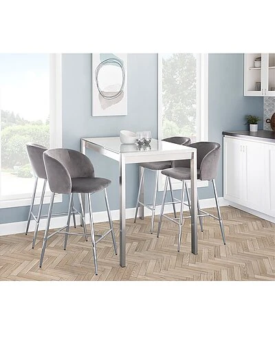 Lumisource Set Of 2 Fran Counter Stools Home 4 Lumisource Set Of 2 Fran Counter Stools Home - Image 2