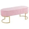 Lumisource Demi Pleated Bench Home 2 Lumisource Demi Pleated Bench Home -Ruelala 3050509190 RLLD 1