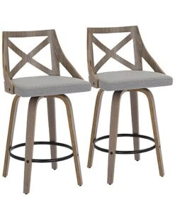 Lumisource Set Of 2 Charlotte Counter Stools Home