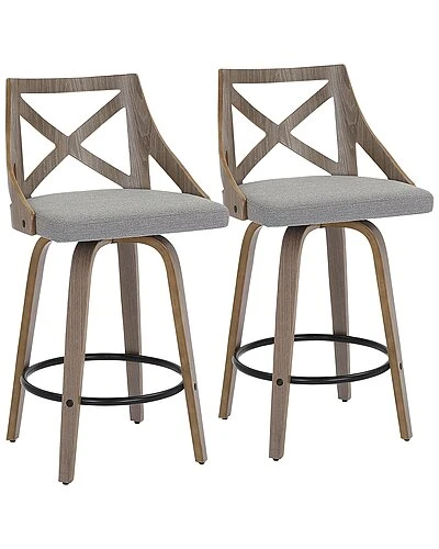 Lumisource Set Of 2 Charlotte Counter Stools Home 3 Lumisource Set Of 2 Charlotte Counter Stools Home