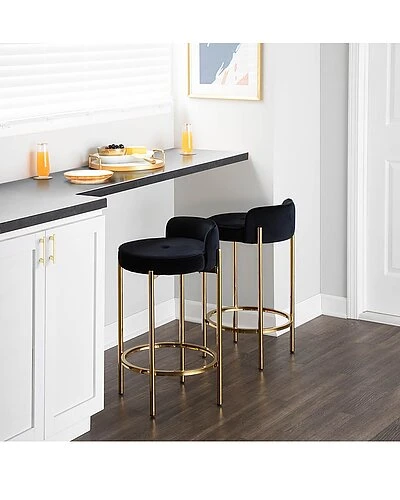 Lumisource Set Of 2 Chloe Counter Stools Home 4 Lumisource Set Of 2 Chloe Counter Stools Home - Image 2