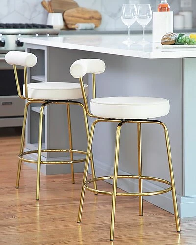 Lumisource Set Of 2 Rhonda Counter Stools Home 4 Lumisource Set Of 2 Rhonda Counter Stools Home - Image 2