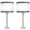 Lumisource Set Of 2 Diamond Pillar 25.75in Crystal Table Lamps Home 1 Lumisource Set Of 2 Diamond Pillar 25.75in Crystal Table Lamps Home -Ruelala 3050540992 RLLD 1