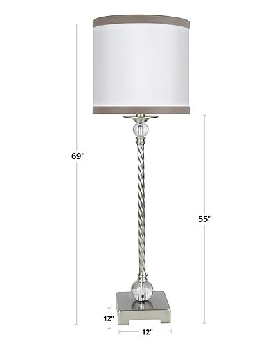 Lumisource Set Of 2 Diamond Pillar 25.75in Crystal Table Lamps Home 4 Lumisource Set Of 2 Diamond Pillar 25.75in Crystal Table Lamps Home - Image 2