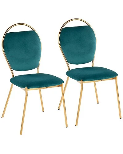 Lumisource Set Of 2 Keyhole Dining Chairs Home 3 Lumisource Set Of 2 Keyhole Dining Chairs Home