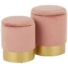Lumisource Set Of 2 Marla Nesting Ottomans Home -Ruelala 3050651460 RLLD 1