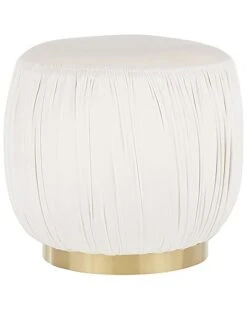 Lumisource Ruched Ottoman Home