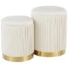 Lumisource Set Of 2 Marla Nesting Pleated Ottomans Home 2 Lumisource Set Of 2 Marla Nesting Pleated Ottomans Home -Ruelala 3050666199 RLLD 1