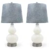 Lumisource Set Of 2 Hoolu 21.5in Glass Table Lamps Home 2 Lumisource Set Of 2 Hoolu 21.5in Glass Table Lamps Home -Ruelala 3050742477 RLLD 1