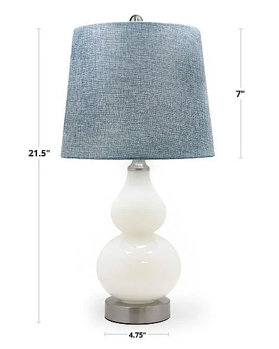 Lumisource Set Of 2 Hoolu 21.5in Glass Table Lamps Home 4 Lumisource Set Of 2 Hoolu 21.5in Glass Table Lamps Home - Image 2