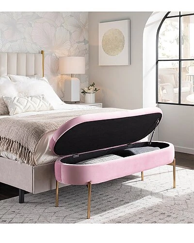 Lumisource Chloe Storage Bench Home 4 Lumisource Chloe Storage Bench Home - Image 2