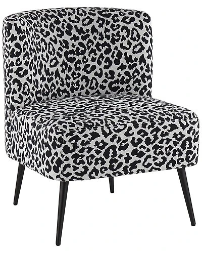Lumisource Fran Black & White Leopard Slipper Chair Home 3 Lumisource Fran Black & White Leopard Slipper Chair Home